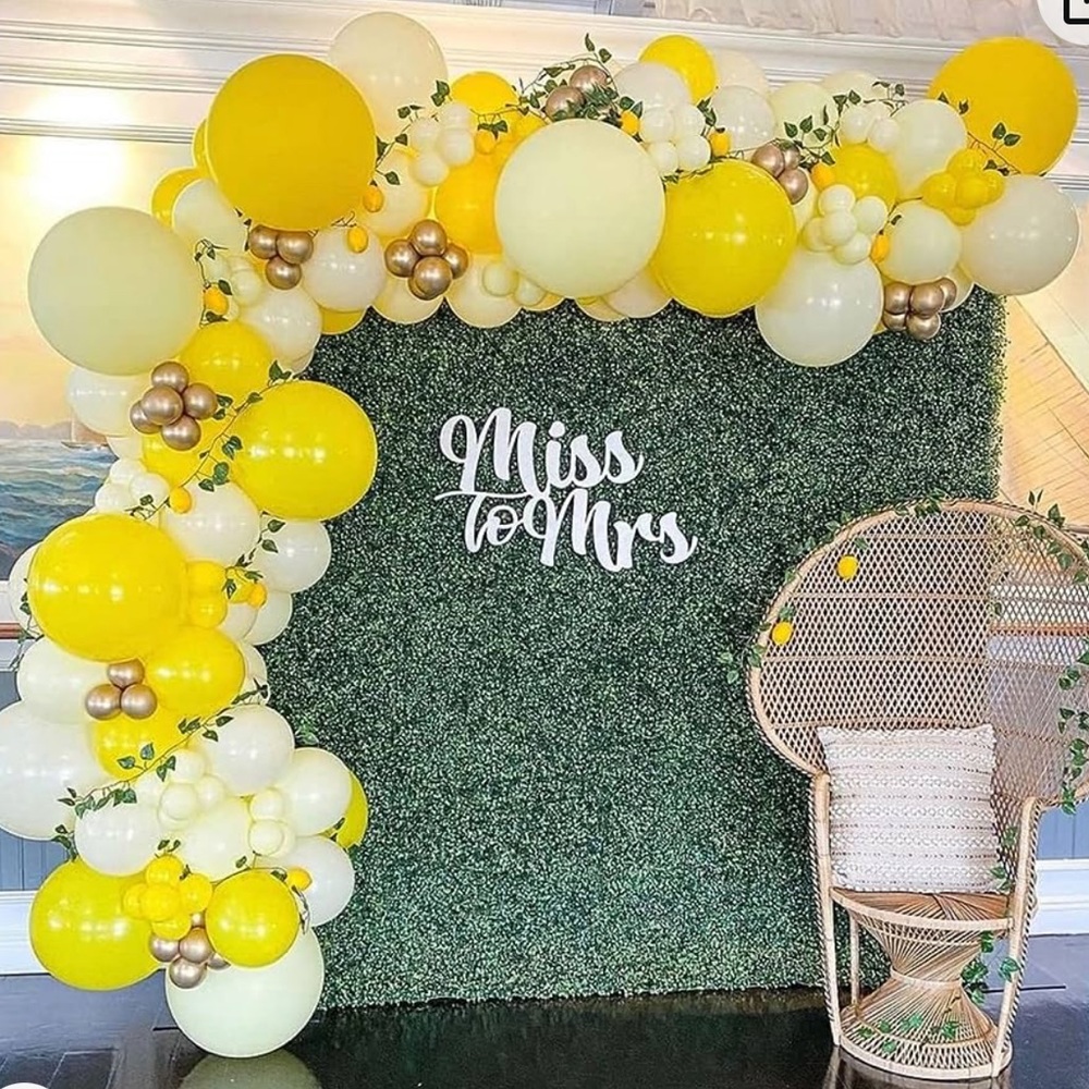 Yellow and Gold Balloon Arch